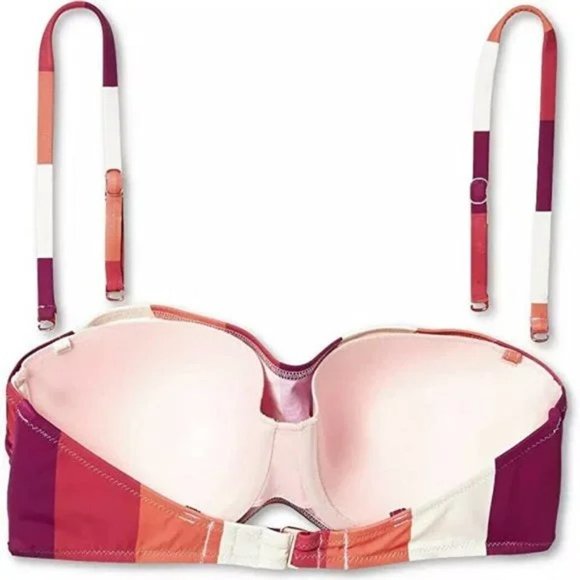 Shade & Shore Padded Bandeau Bikini Top w/Removable Straps - Size 36DD (XL) - Picture 5 of 16